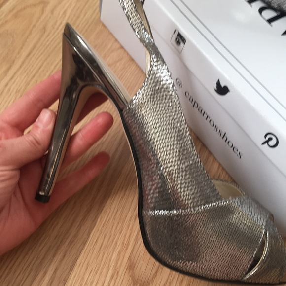 Like new! Caparros peep toe platform high heels 9B - Picture 7 of 10